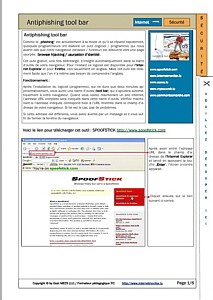 Un nouveau didacticiel de disponible : Antiphishing tool bar